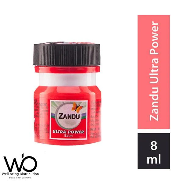 BDyana Zandu Balm Ultra Power Red 8ml (India) | 