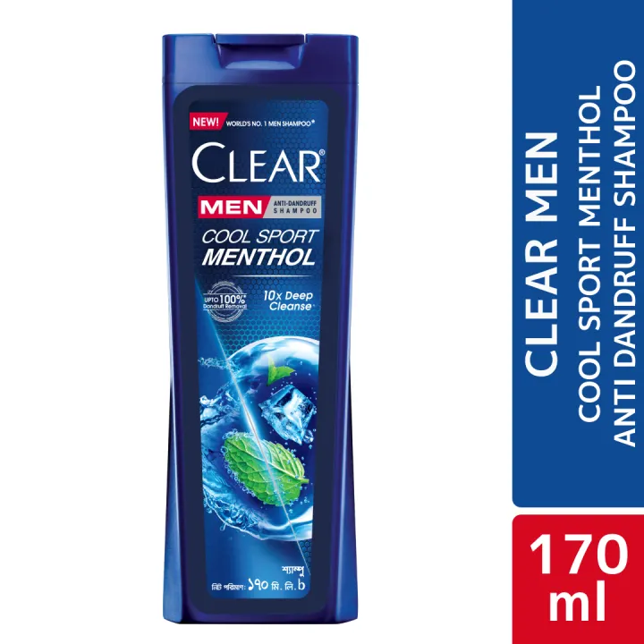 BDyana Clear Men Shampoo Cool Sport Menthol Anti Dandruff 170ml | null