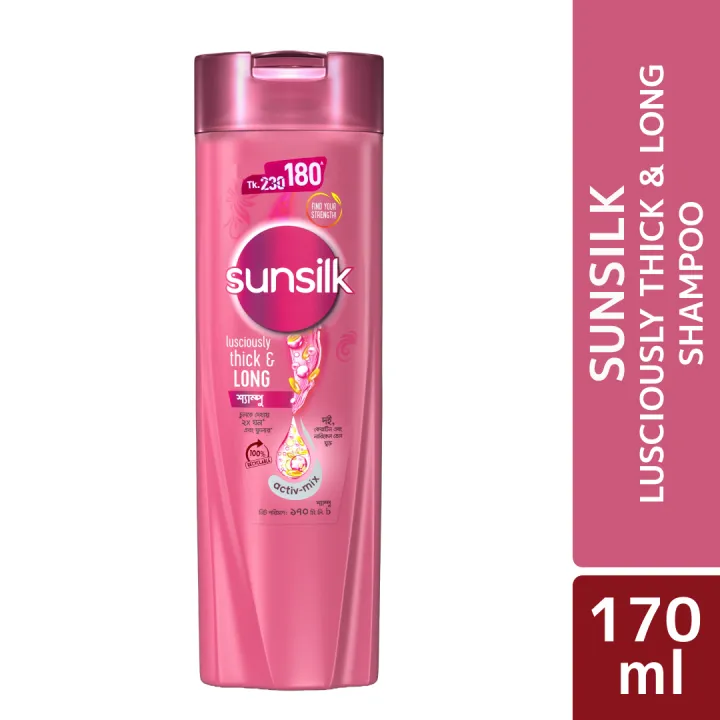 BDyana Sunsilk Shampoo Lusciously Thick & Long 170ml | null